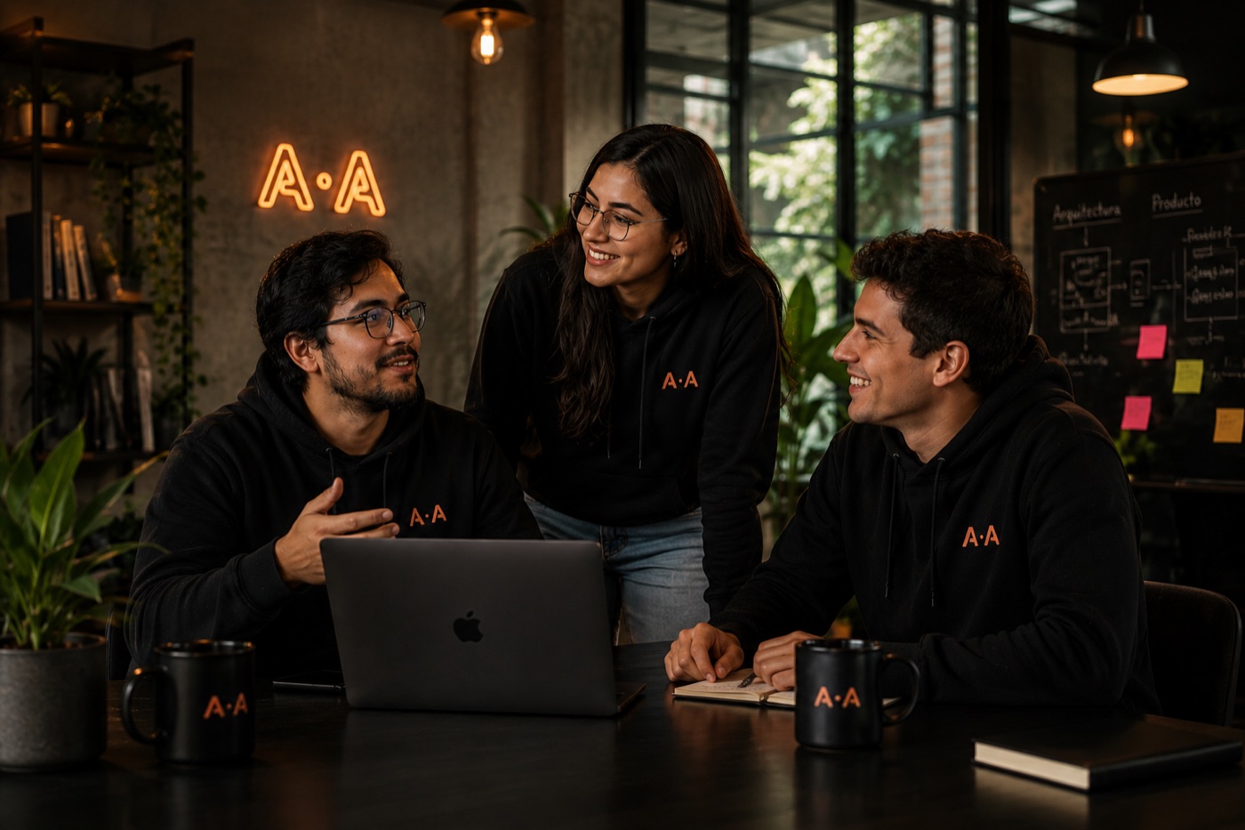 El equipo de Ap-Ab trabajando en Bogotá
